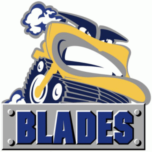 Saskatoon Blades 2000 01-2004 05 Primary Logo vinyl decal